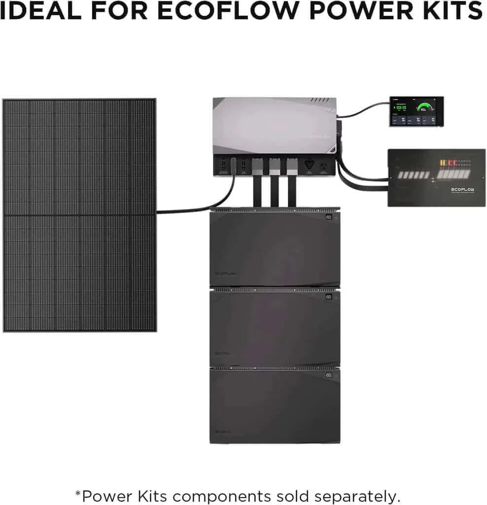 EcoFlow 400W Rigid Solar Panel Connected To Power Kit