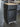Van Kitchen Refrigerator Cabinet Black Hex with Refrigerator installed