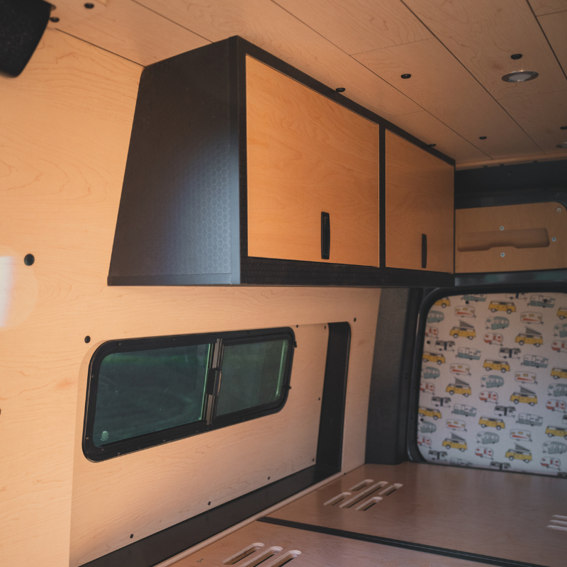 Sprinter Van Stealth Cabinet | Overhead Squared