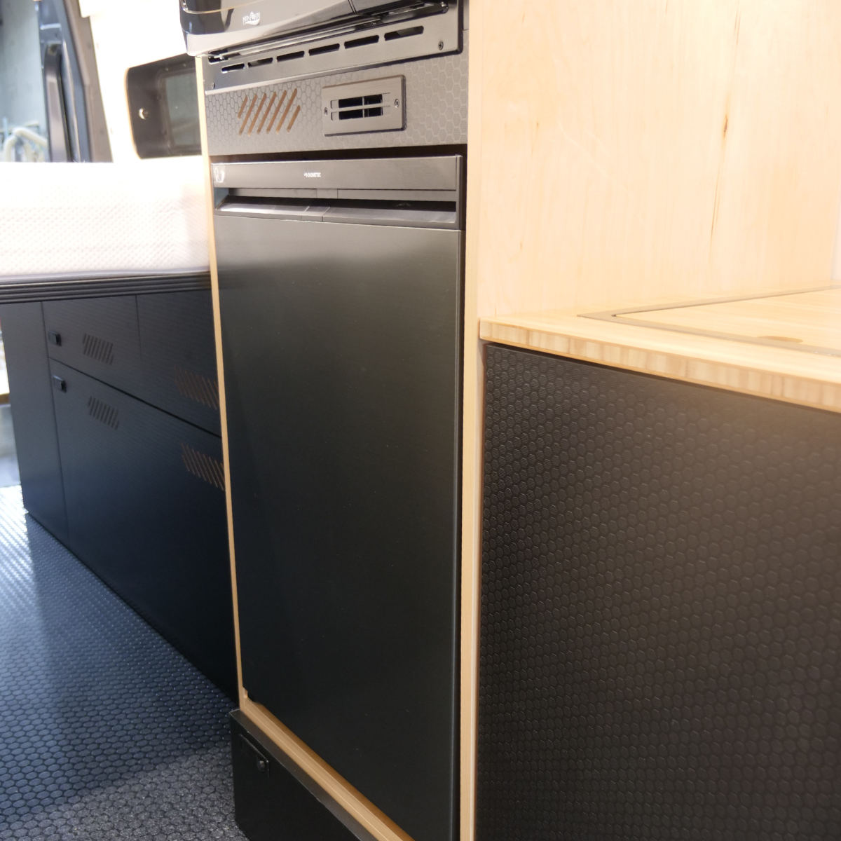 Tall Kitchen Cabinet with Microwave for Sprinter, Transit, & Promaster ...