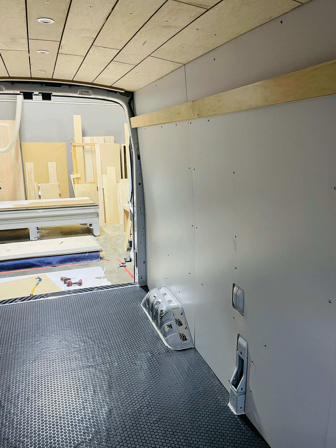 Transit Van Wall Panel Kit Installed