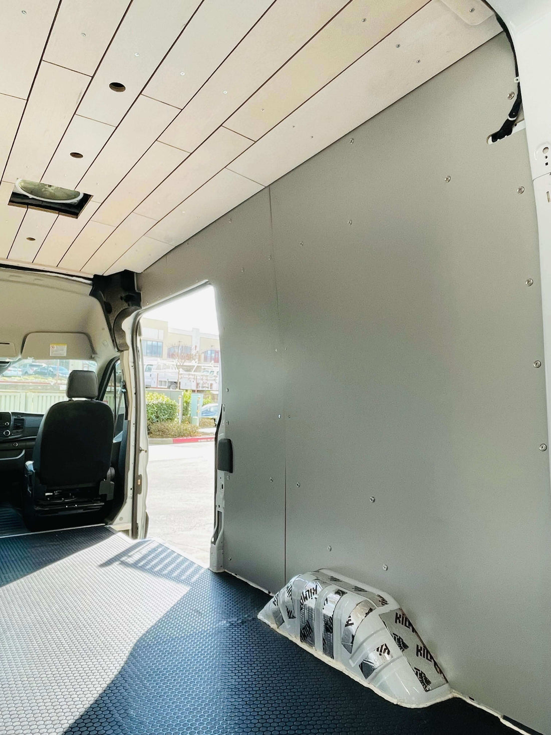 Transit Van Wall Panel Kit Installed